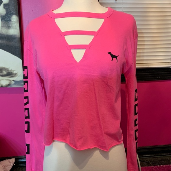 Pink Victoria secret long sleeve XS top - Picture 1 of 3